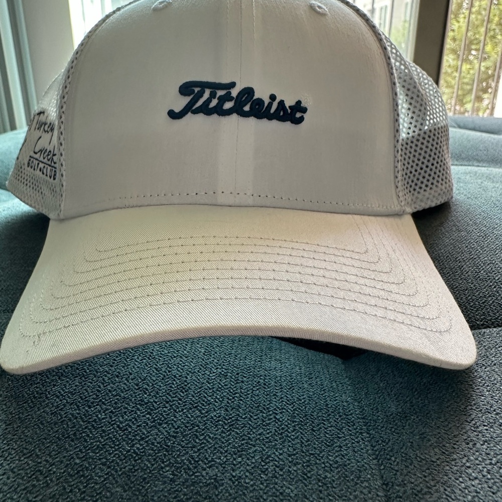 Titleist White Mesh Golf Cap